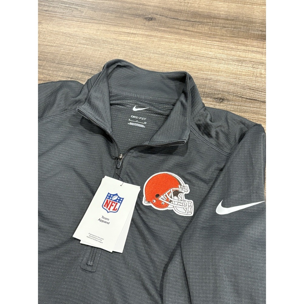 Cleveland Browns Nike Pullover‎ Men's Small 1/4 Zip Dri-Fit Performance NFL